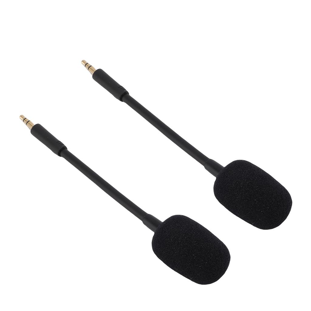 2 Pcs Microphone Replacement for Razer Barracuda X Headset Noise Reduction 3.5mm Detachable Mic