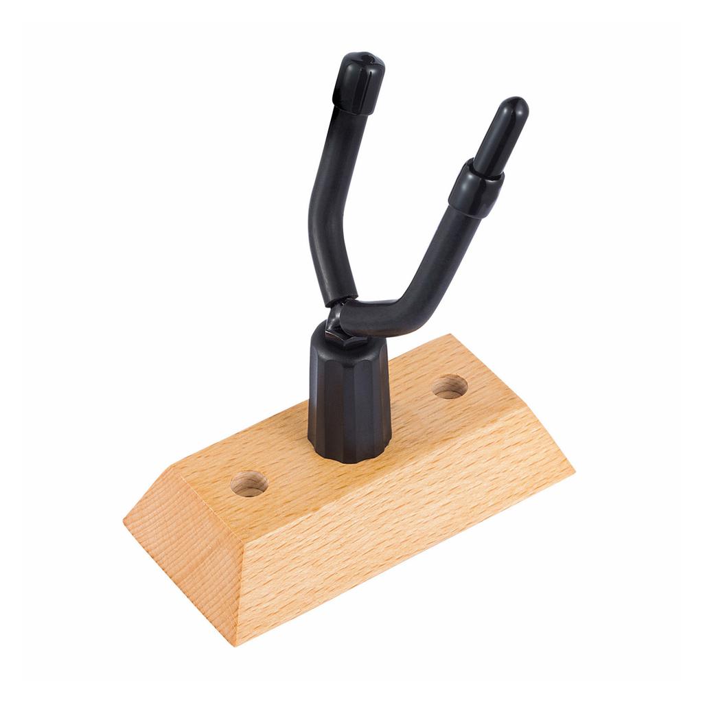 Muspor Violin Wall Mount Hanger with Bow Hook (Wooden Base), 1 Pack Perfect for Displaying and Storing Violins