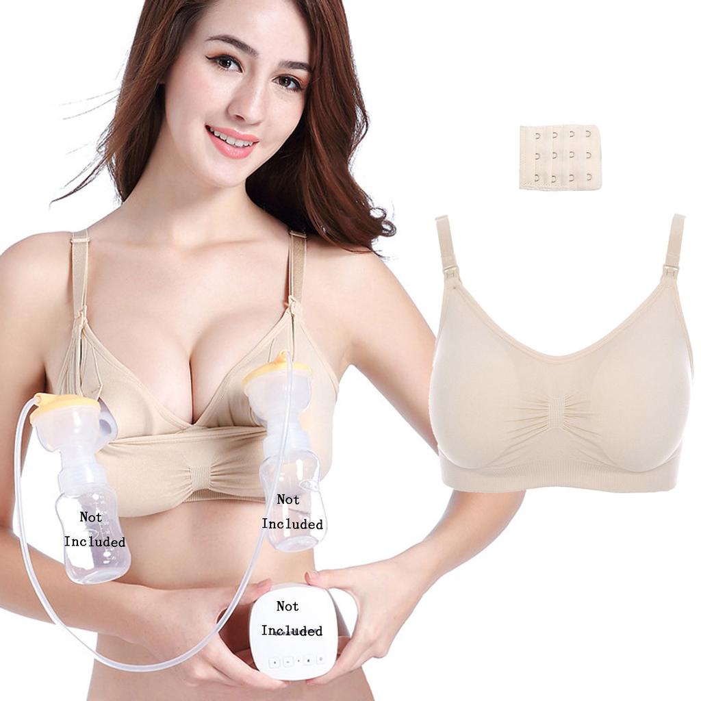 1PC Pregnant Women's Plain Color Hands  Pumping Bras Maternity  Bras
