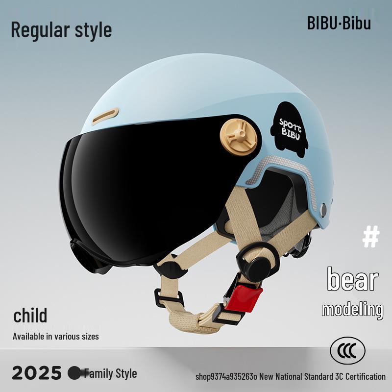 3C Certified Kids Electric Vehicle Helmet - Unisex, 2026 Model, Parent-Child, Summer Sun Protection, All-Season Use детский синий