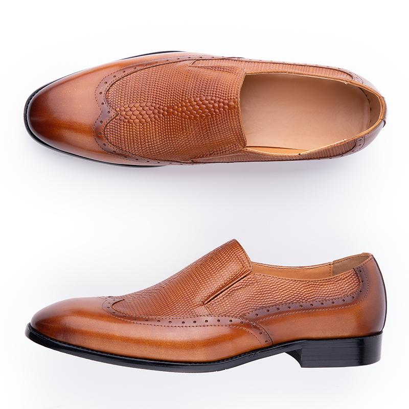 

Модные дышащие мужские лоферы для офиса, улицы, повседневной носки, удобная обувь для мужчин, модный дизайн, ручная работа, туфли для платья, новые трендовые стили 47 коричневый