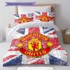 Manchester United F Pattern Bedding,Quilt Set Quilt Cover Pillowcase Home Birthday Gift(1 * duvet cover + 2 * pillowcase, without core)