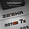 swpzb8 Fit For Zeekr 007GT 001 7X 009 007 Black Emblem Modification Black Warrior Car Rear Emblem Decoration
