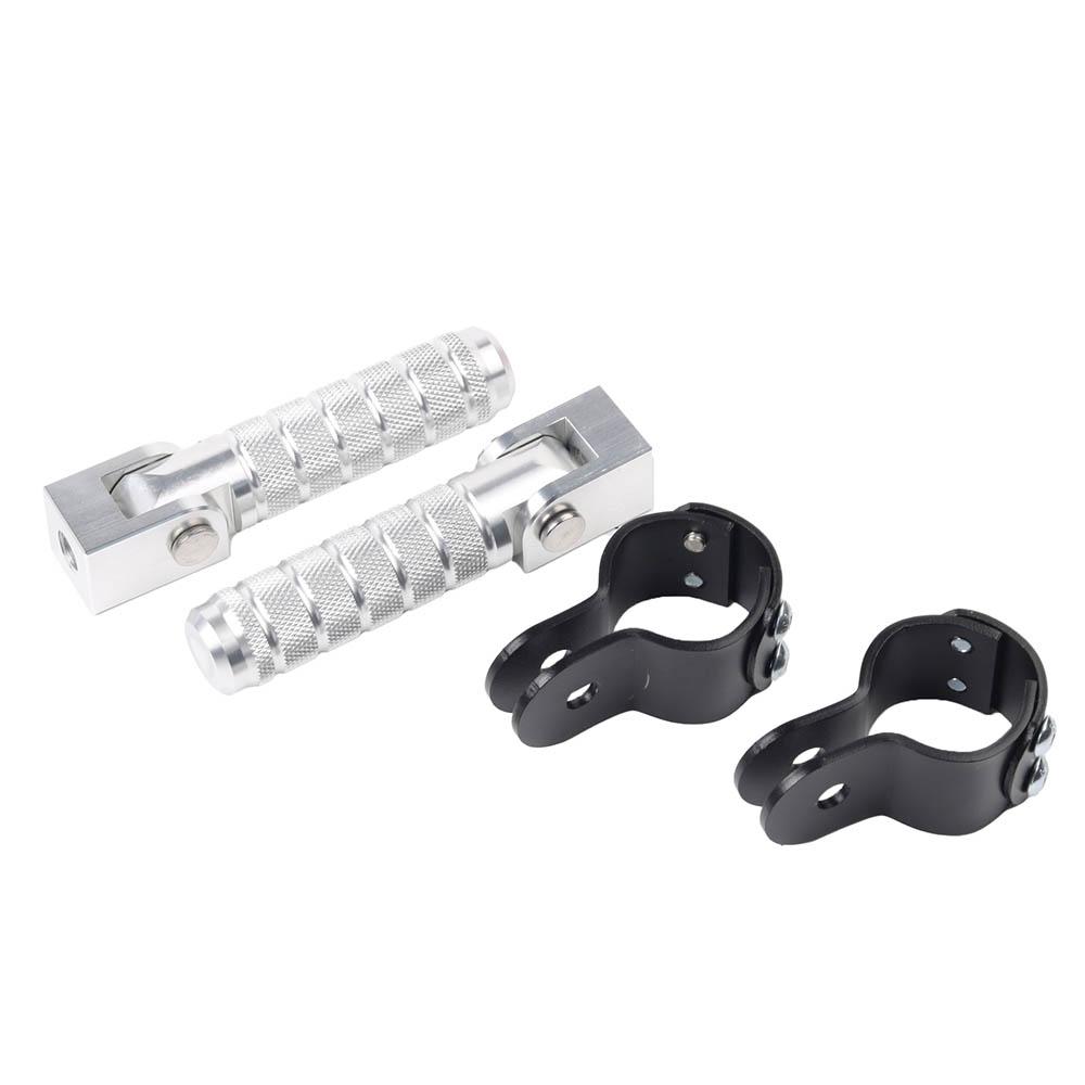 

Motorcycle Highway Front Foot Pegs Folding Footrests Clamps For HARLEY PAN AMERICA 1250 1250S PA1250 RA1250 S PANAMERICA1250 серебряный