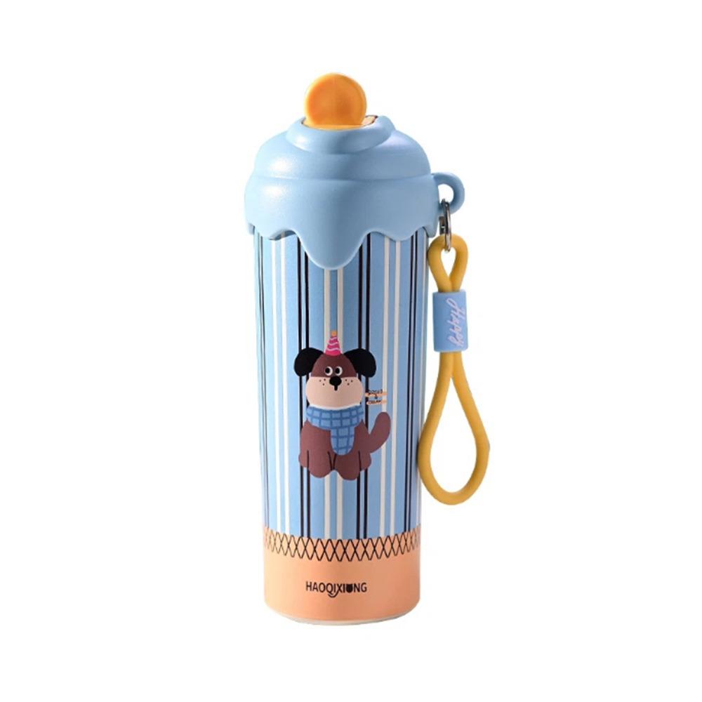 Ice Cream Vacuum Cup Insulation Or Cooling High-Capacity Floating Ball Insulated Cup 600ML With Pendant Thermal Mug