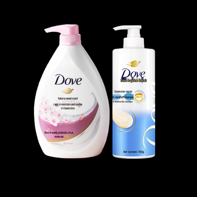 

Dove Cherry Blossom Body Wash & Intensive Shampoo Set