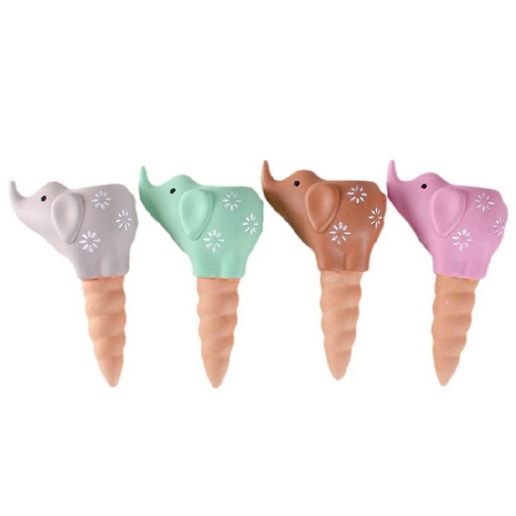 4Pcs Self Watering Spikes Elephant Terracotta Watering Stakes Devices Vacation 1