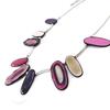 NOA [J2157] - Collier Créateur 'Coloriage' rose violet