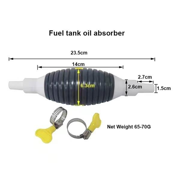 Car Emergency Fuel Extractor Universal Siphon Hose Pressurised Manual Self-priming Fuel Pump Car Engine Fuel Accessories