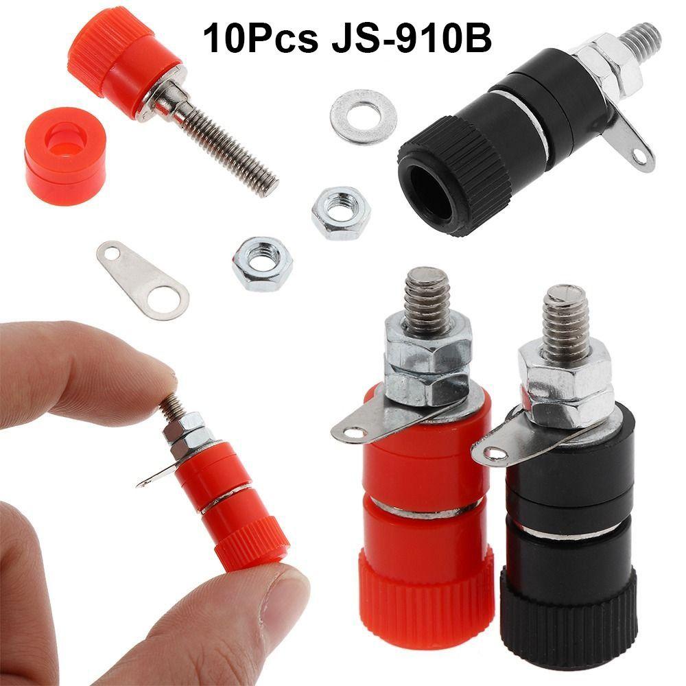 10Pcs Binding Post Banana Plugs JS-910B JS-919 Jack Socket Mounter for Speaker Audio