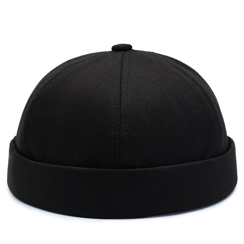 Unisex Brimless Hat: Round Top Melon Cap, Hip-Hop Style & Landlord Design for Spring/Autumn