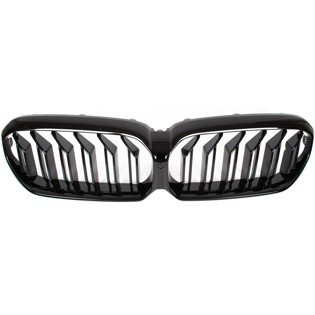 BMW 5 G30 G31 LCI 2020- Headlight Grille (kidney) BLACK GLOSSY DOUBLE BAR