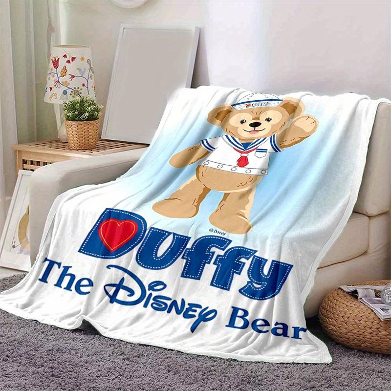 1pc, Disney Duffy Cozy Flannel Throw Blanket, Perfect Gift for Bedroom, Living Room, Travel, Camping, Car, Beach, Office Naps, Ideal Sofa Blanket, Out