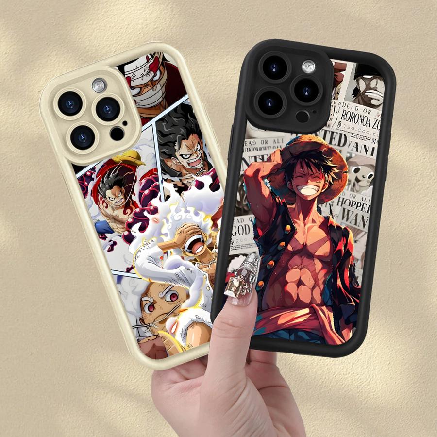 One Piece Luffy Cool pouzdro pro iPhone XR 17 Air XS Max 16e 15 16 14 Plus 13 12 11 Pro Max Měkký kryt