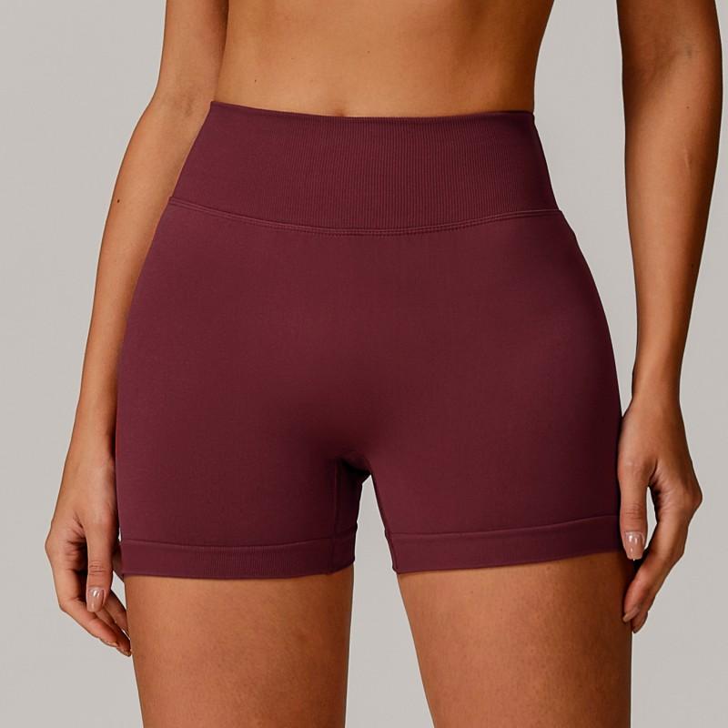High-Waisted Seamless Yoga Shorts Women Tummy Control Butt Lift Running Gym Workout Leggings Short