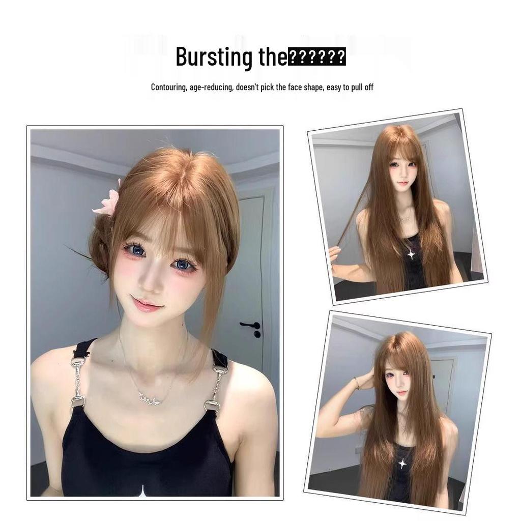 Vintage Baby Dreamlike Wig: Long, Age-Reducing Lolita Style for Women - Full Head with Elegant Atmosphere