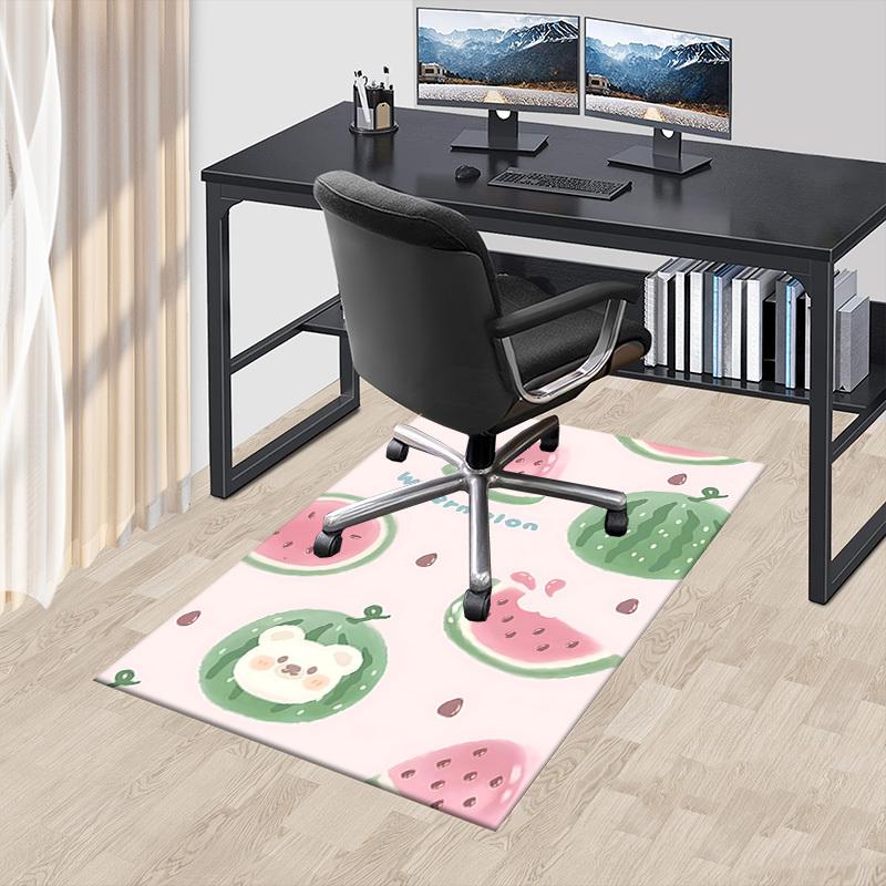 1PC Watermelon Carpet Ultra Soft, Thick & Absorbent, Non Slip Machine Washable Mat for Entryway