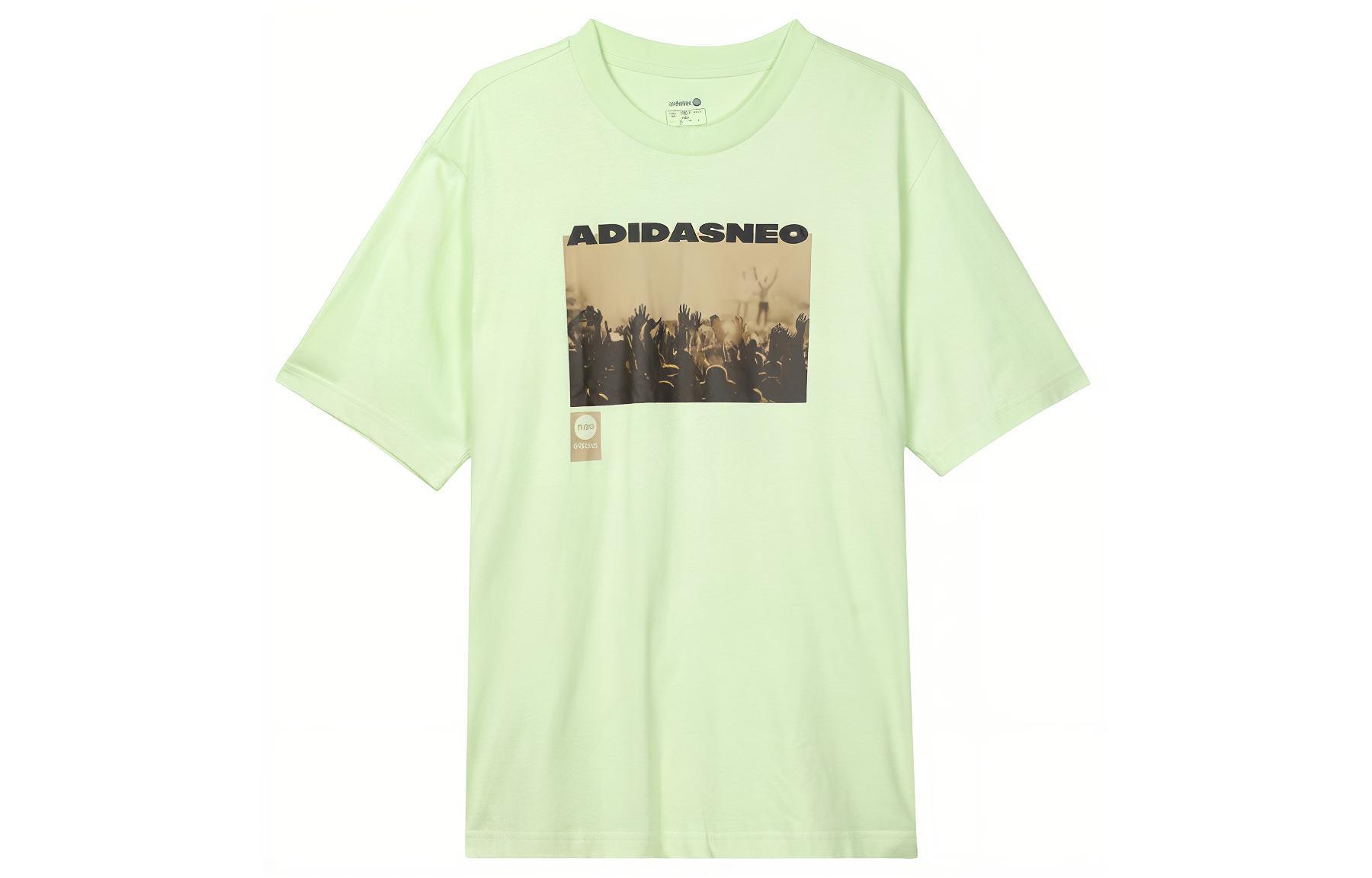 Adidas Neo T Shirt Unisex Lime Green HC9745 L