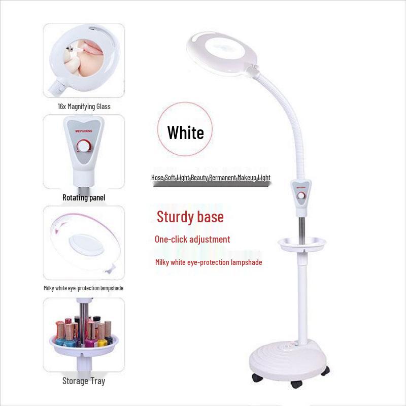 LED Eye-Friendly Tattoo & Nail Art Lamp: Desk & Floor Light for Cosmetic and Eyelash Extension