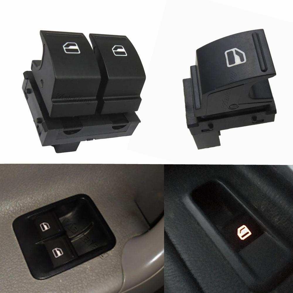 2X Electric Window Switch for Volkswagen Caddy 2K EOS Golf 5 6 GTI Passat B6 CC Tiguan Seat Ibiza LEON ALTEA TOLED 1K3 959 857A