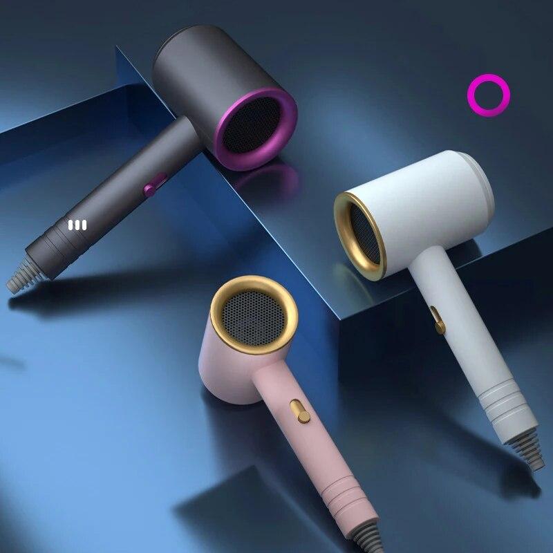 Blow Dryer Hair Care, Ionic Hair Dryer, High Speed Motor Fast Drying Blow Dryer With Concentrator Nozzle, Noise Reduction