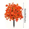 Artificial Flowers Decorative for Garden, Realistic Garden Stake, Easy Care Yard And Grave