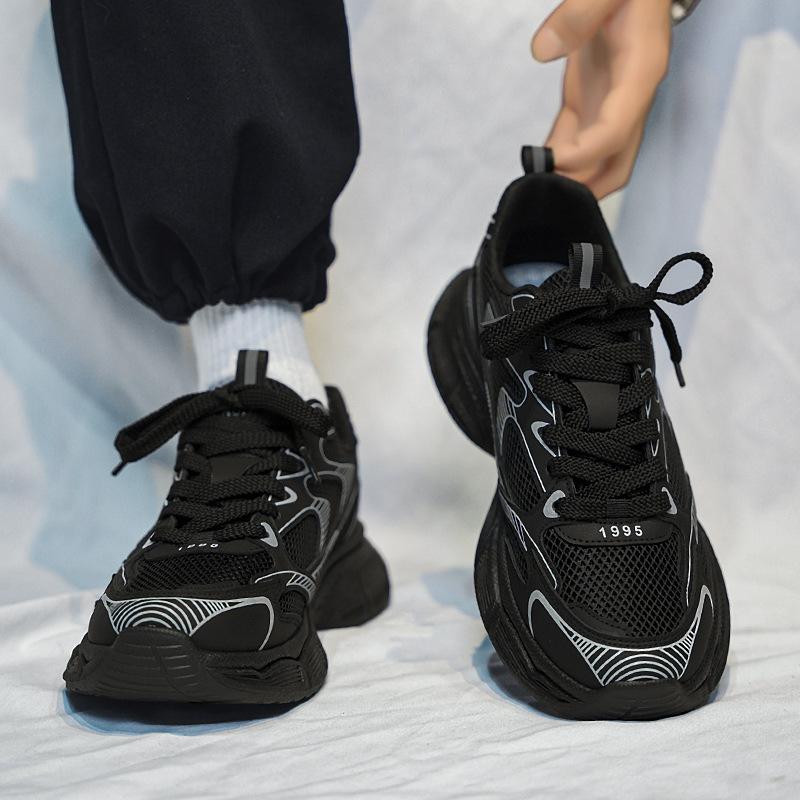 Sneakers Spring New Breathable Mesh Shoes Versatile Fashion Wear-resistant Sports Running Shoes Trendy Shoes Men