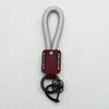 Hand-Woven Cowhide Leather Keychain Pendant with Logo Embossing - High-Quality Anti-Lost Car Lanyard