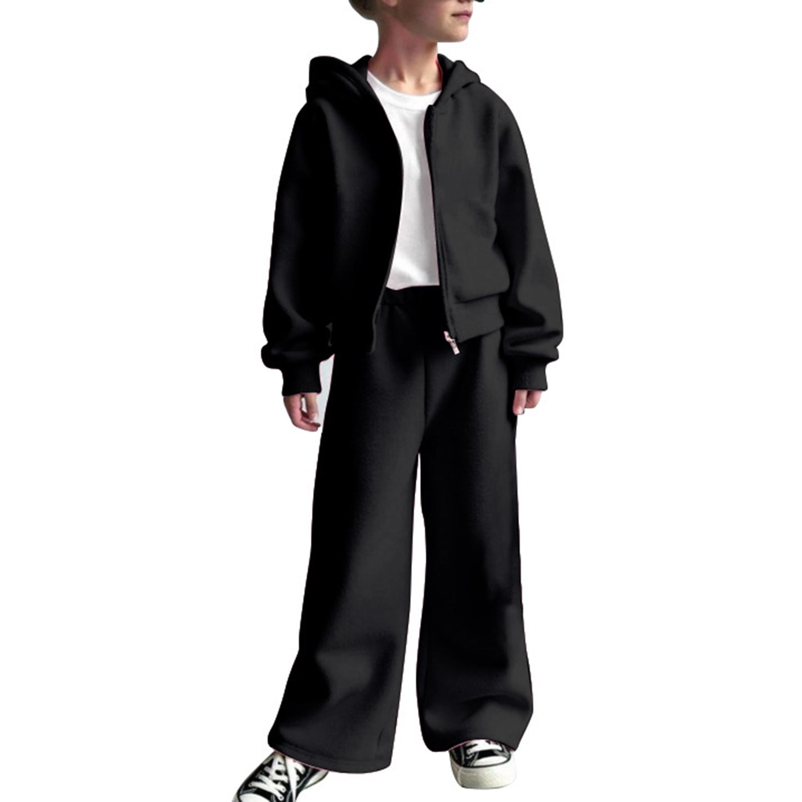 

Комплект из трех предметов для девочек: толстовка с капюшоном + брюки + футболка. Спортивный флис, повседневный детский наряд. 10