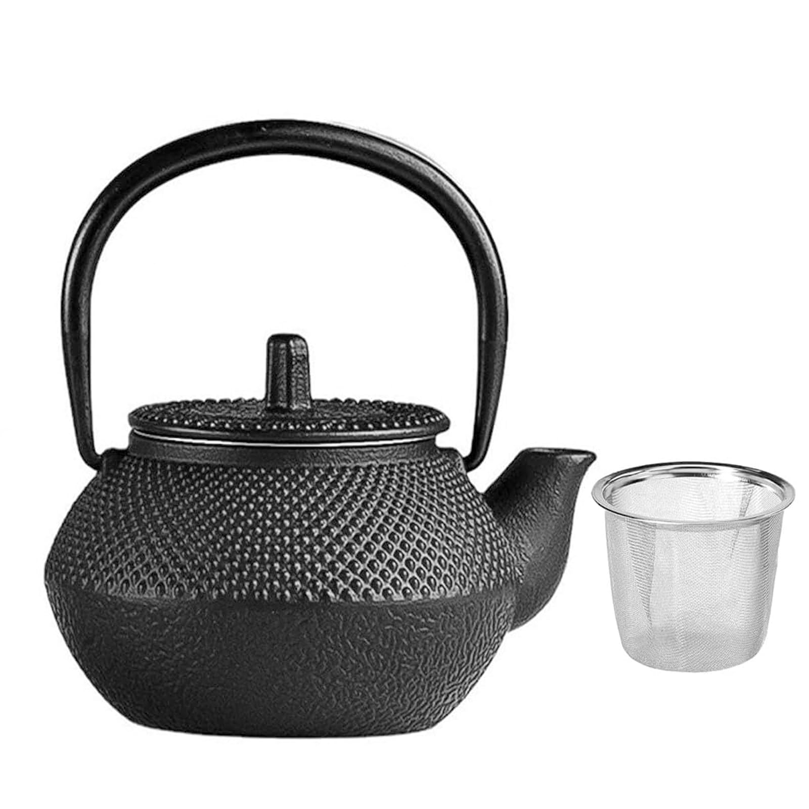 

300ml Iron Teapot with Strainer, Induction Cooktop Compatible, Stylish Iron Supplement, Traditional Craft, Gift