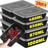 Großhandel Einweg-Mittagessensbox Tragbar Outdoor-Picknick Lebensmittelverpackung Aufbewahrungsboxen für Obstsalat Sandwich Küchengeschirr