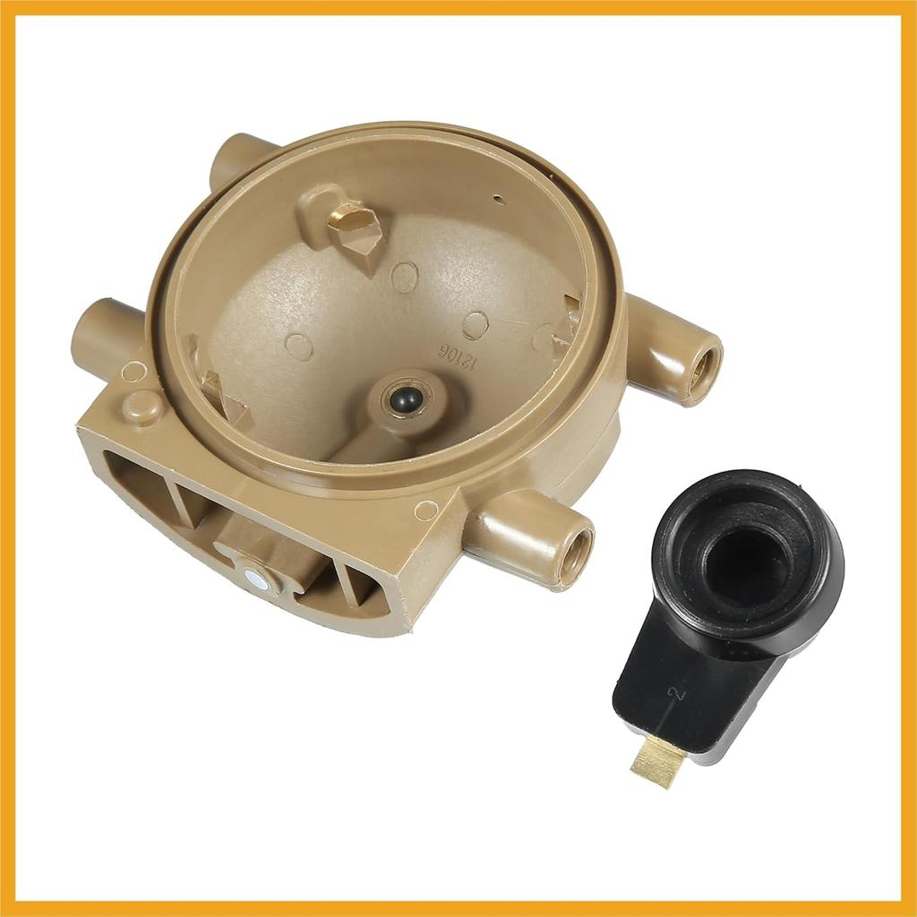 Terminal Ignition Distributor Cap with Rotor for Ford 4 Cylinder for Tractors 2N 8N 9N with Front Mount Distributor Replacement