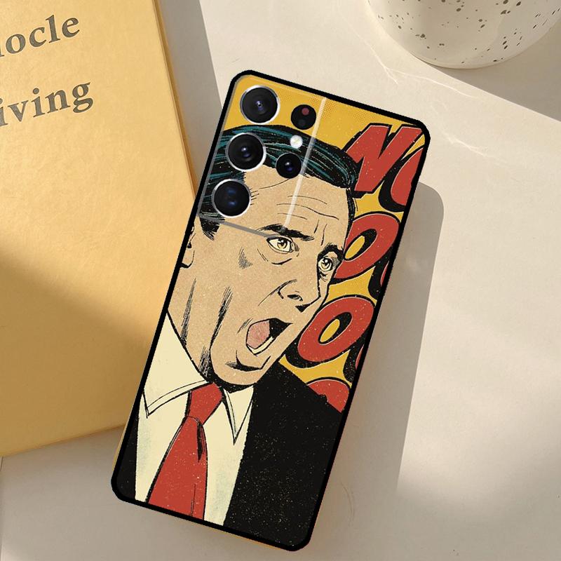 

The Office Michael Scott Phone Case For Samsung Galaxy S23 S20 S21 S22 S24 S25 Ultra S9 S10 Plus S25 FE Cover Shell Galaxy S10