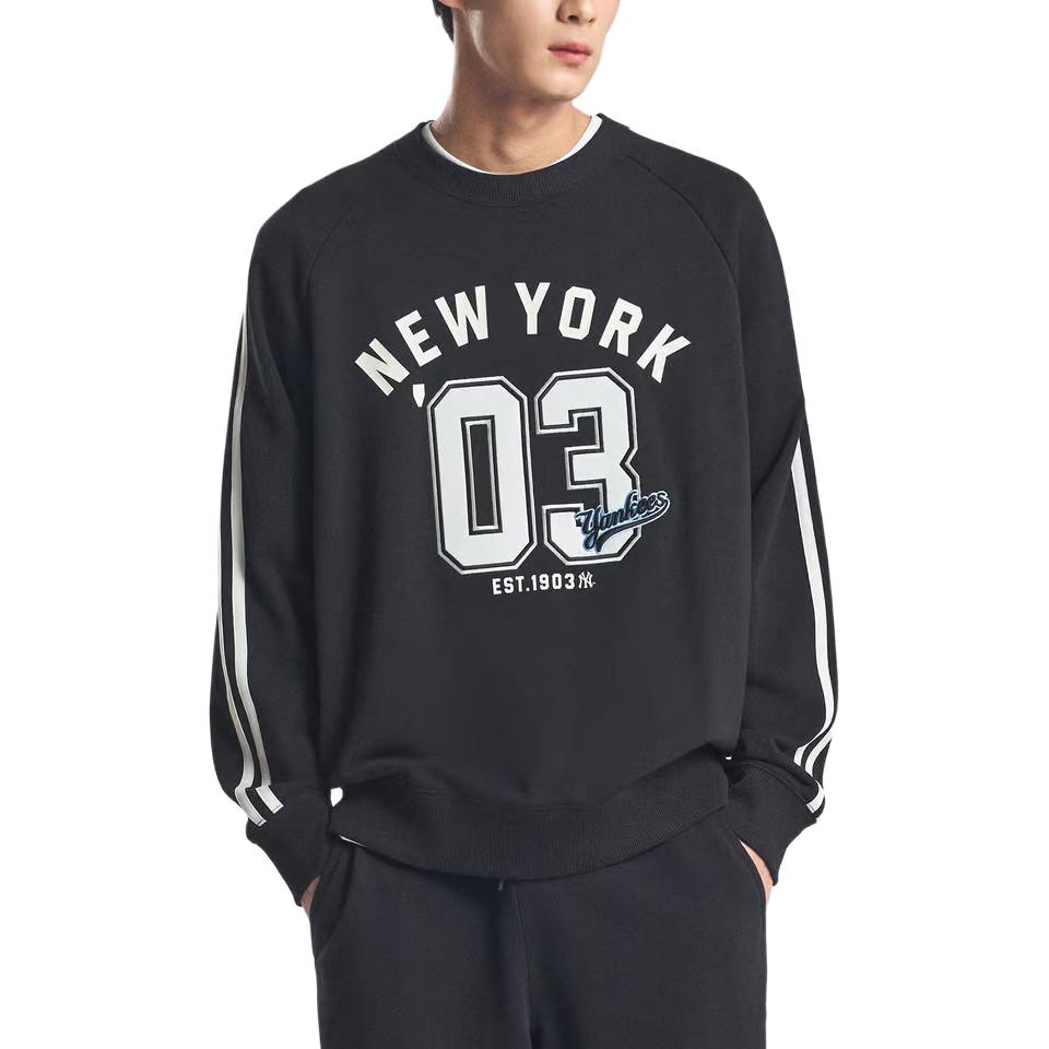 MLB New York Yankees Varsity Sportive Sweatshirt Unisex Black 3AMTV1044-50BKS