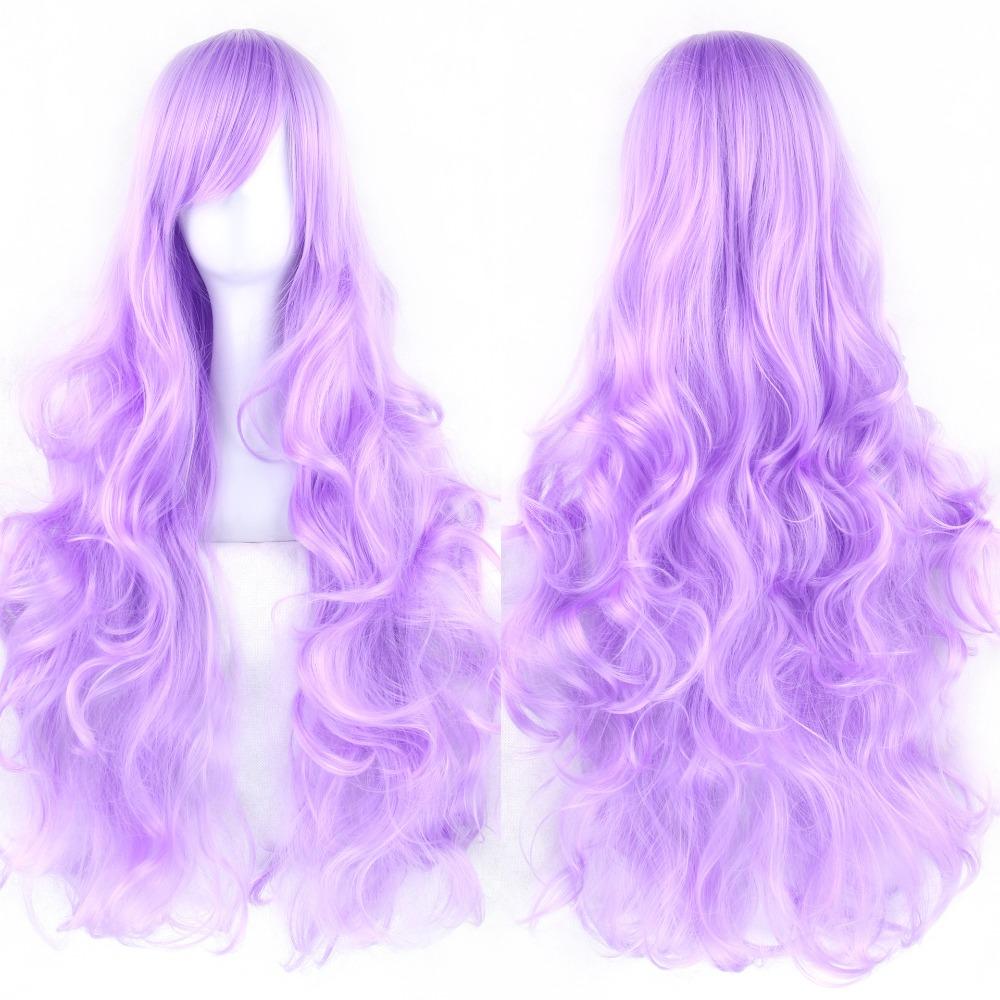 Peluca de Pelo Sintético Largo en Capas Resistente al Calor para Cosplay de Anime Halloween para Mujeres