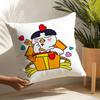 Famous Buldak Ramen Cartoon Pillow Case Linen Cushion Covers For Decorative Sofa Home Pillows Case Car Chair Pillows Cases