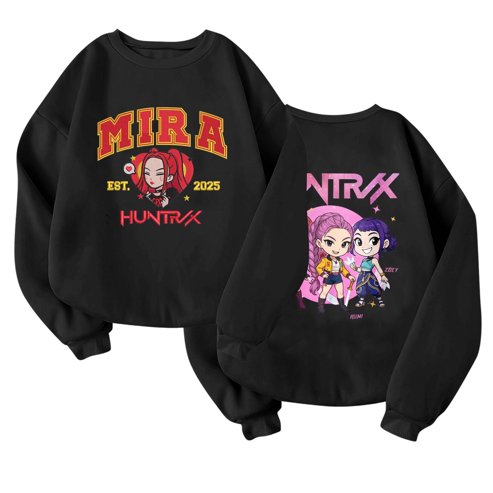 

Детский модный легкий пуловер с длинным рукавом и круглым вырезом с карманами, пуловер с принтом 130 чёрный