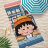 Anime C-Chibi M-Marukos-chan Towel Towel Beach Towel Oversized Quick Dry Towel Absorbent Soft Swim BeachTowels for Men Women