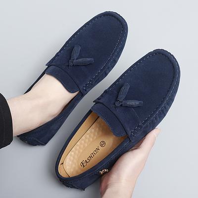 Mode Trendige Bequeme Slipper Wildleder Herren Freizeitschuhe Sommer Neu Fahrschuhe Stilvoller Stil Herren Mokassins Business Schuhe