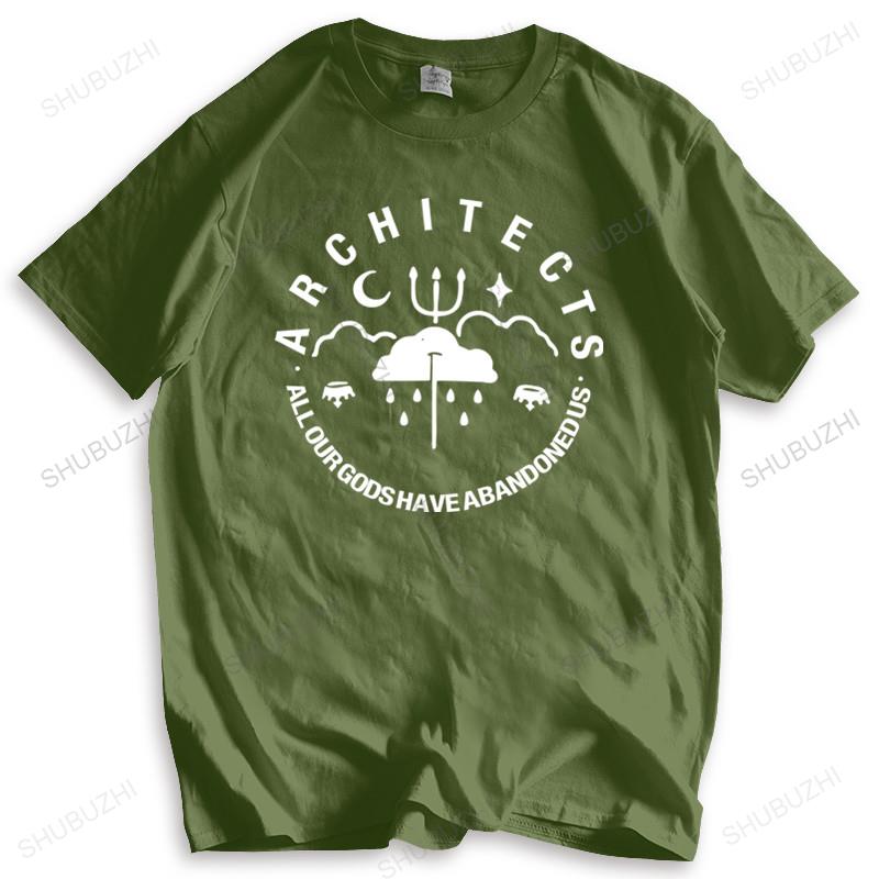 Autentica T-shirt Estiva Slim Fit ARCHITECTS Band All Our Gods Pick da Uomo a Manica Corta, Maglietta di Alta Qualità per l'Esterno