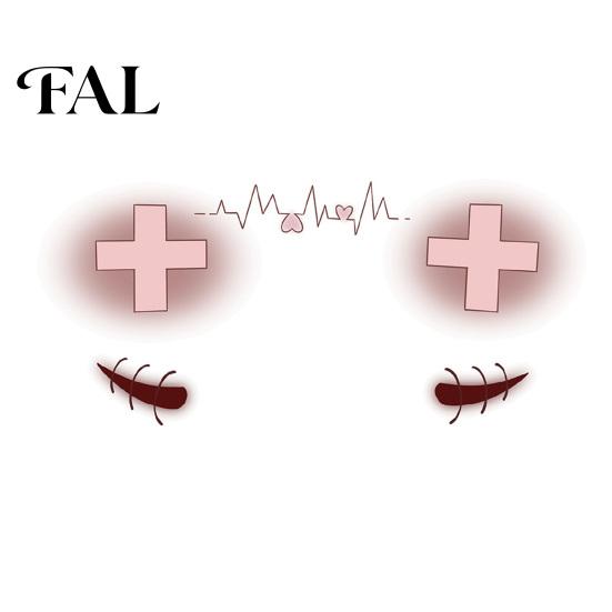 Funny Face Tattoos Halloween Tattoo Stickers, Waterproof Scary Makeup Decals for Party, Easy Apply Patch Temporary Wound Scar Body Art Kids