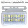 LED Truck Side Marker Lights: High Brightness Ground Light 12V/24V for Trailers with Turn Signal and Tire Side Illumination.