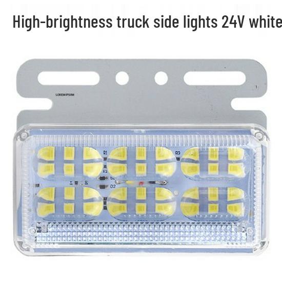 LED Truck Side Marker Lights: High Brightness Ground Light 12V/24V for Trailers with Turn Signal and Tire Side Illumination.