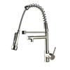 Rozin Matte Black Kitchen Faucet Deck Mounted Mixer Tap 360 Degree Rotation Stream Sprayer Nozzle Kitchen Sink Hot Cold Taps