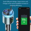 BC77 MP3 Player Ambient Light Digital Display Bluetooth-Compatible Car Charger FM Transmitter Support U-Disk
