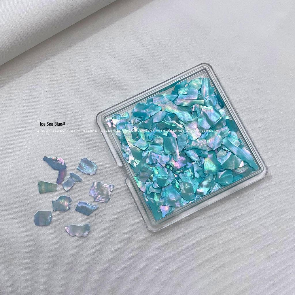 Ultra-Thin Mother-of-Pearl Abalone Shell Nail Art Decorations