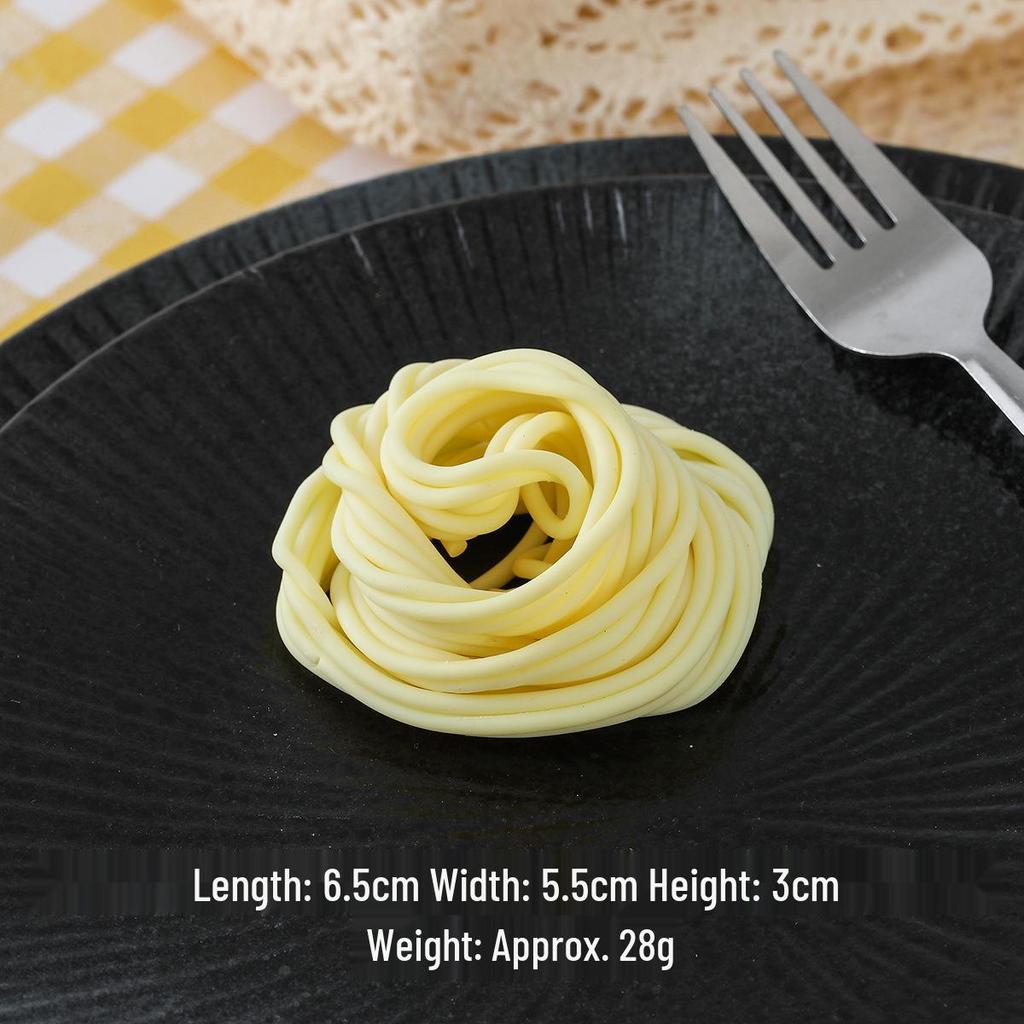 Spaghetti Shrimp Gravy Model for Western Food Display & Movie Props