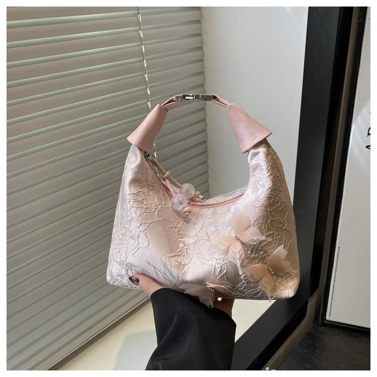 National Style Embroidery with Cheongsam Bag Women's 2025 New Spring Messenger Dumpling Bag Antique New Chinese Handbag