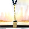 Islamic Muslim Car Pendant for Women Men Stainless Steel Gold Color Arabic Letter Quran Tiger Eye Stones Prayer Chain Jewelry