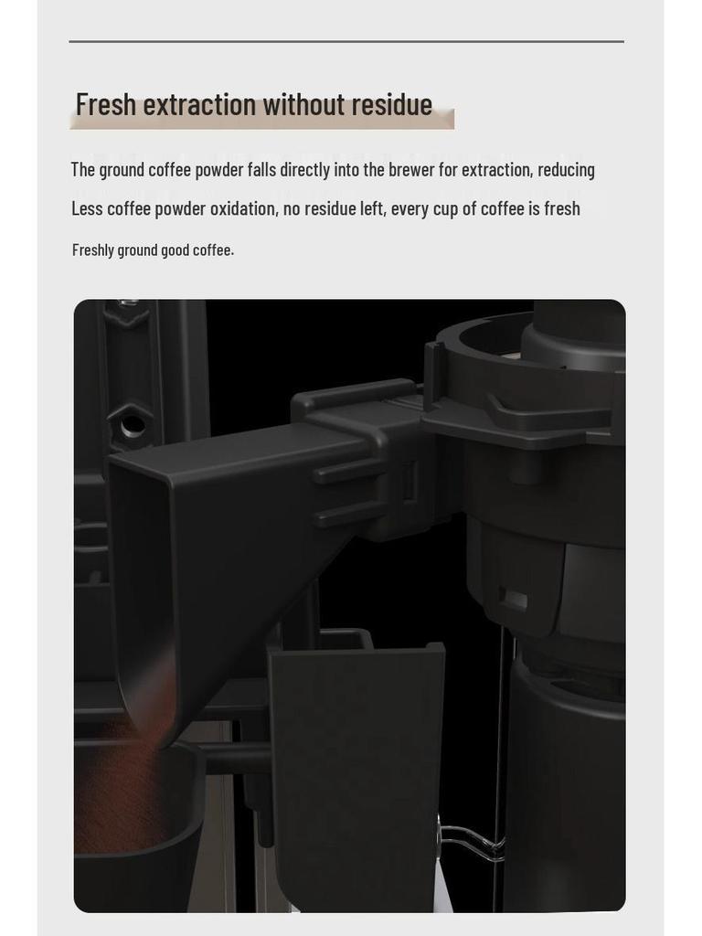 Dr. Coffee F08 Commercial High-Pressure Automatic Coffee Machine with Grinder and Temperature Control